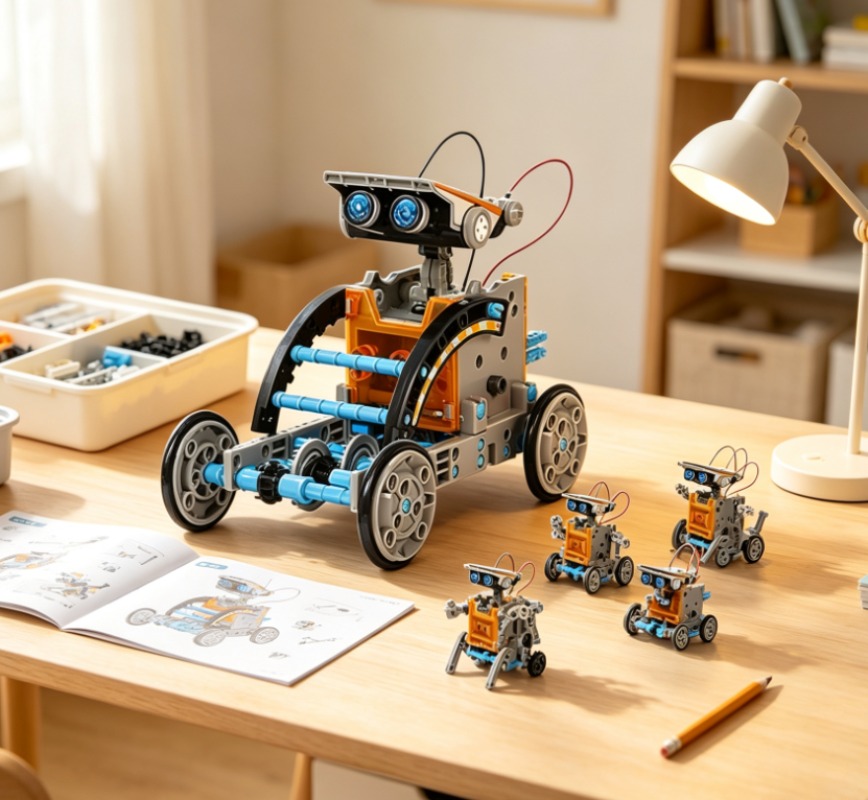 12-in-1 Solar Robot STEM Build - Stem Solar Robot Kit For Kids ulasan dan harga
