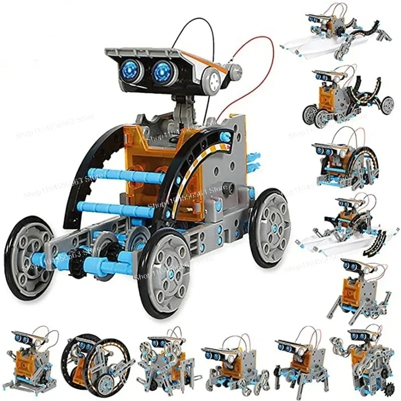 12-in-1 Solar Robot STEM Build - Stem Solar Robot Kit For Kids ulasan dan harga