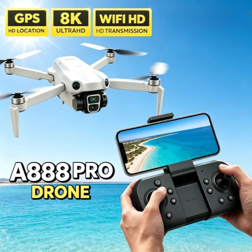 Original A888 GPS FPV Drone Fo - Fpv Brushless Rc Drone 4K ulasan dan harga